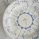 Set of 2 Boch soup plates, Copenhagen decor