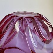 Grand bol en verre de Murano violet