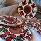 Set of 6 dessert plates + dish "Dunja" – Zell am Harmersbach – Année