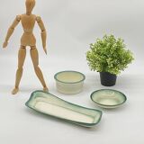 Set / set / service for aperitif salins france, vintage ceramic