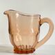 Vintage amber-pink glass pitcher 1 liter