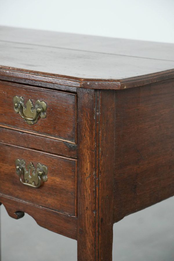 English Antique Lowboy/Side Table Made of Oak from the 18th Century