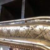 Gilded Louis Philippe mirror with decoration 120x77