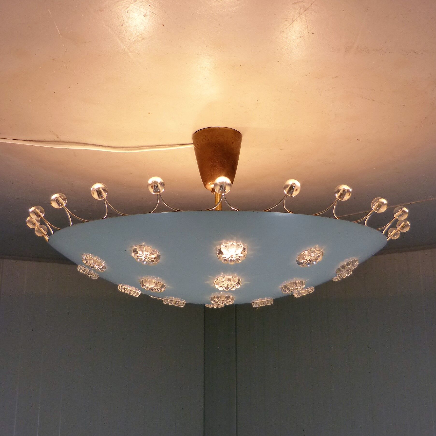 Large ceiling lamp by Emil Stejnar for Rupert Nikoll, Austria 1950's