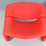 Pierre Paulin Set of 2 F598 Groovy Armchairs for Artifort New Upholstery, 1972