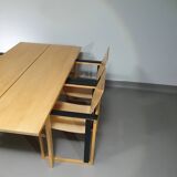 Extremely rare Finnish dining set by Simo Heikkilä / Pentik. 1980s