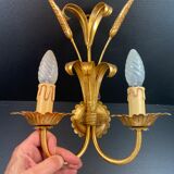 Golden iron wall lamp height 33 cm