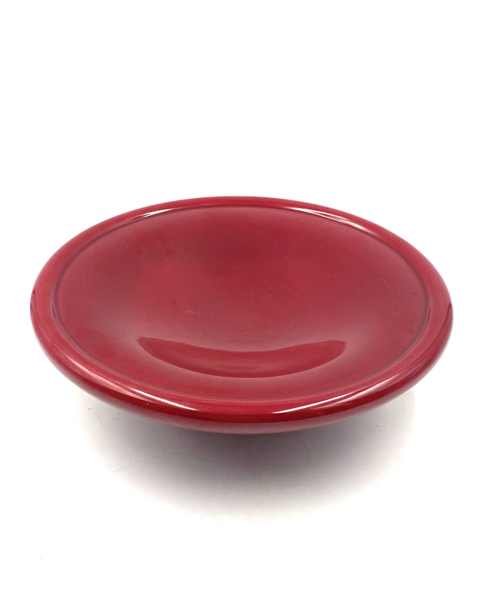 Paul Millet, Modern red vide poche / centerpiece, Sevres France 1930s