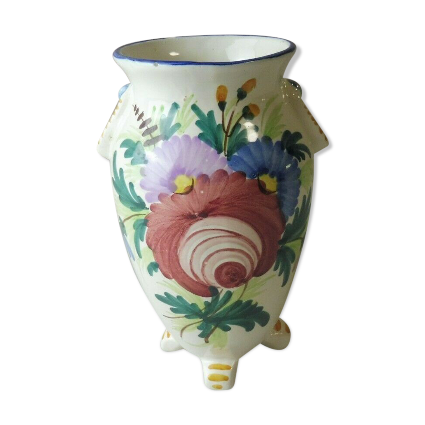 Ancient vase, flower decoration, ceramic, st Clement