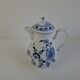 Vintage Dubí Czech Porcelain Blue Onion Cibulák Teapot, c. 1970
