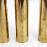 Set of 3 solid brass candle holders