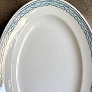 Large oval dish St Amand in blue ironstone