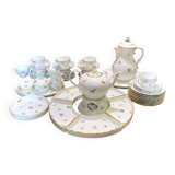 Meissen porseleinen thee- en koffieservies 'Scattered Flowers': 40-delige s
