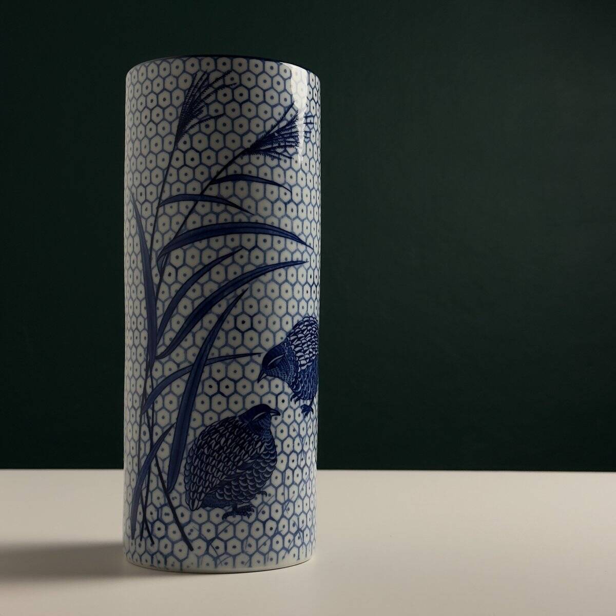 Vintage ceramic vase by Quail and Millet, 1970s.