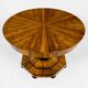 Extendable Biedermeier walnut round table - 1920-1939