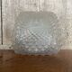 Antique Ceiling Light Sconce Molded Glass + Metal Support 70s Vintage #B791
