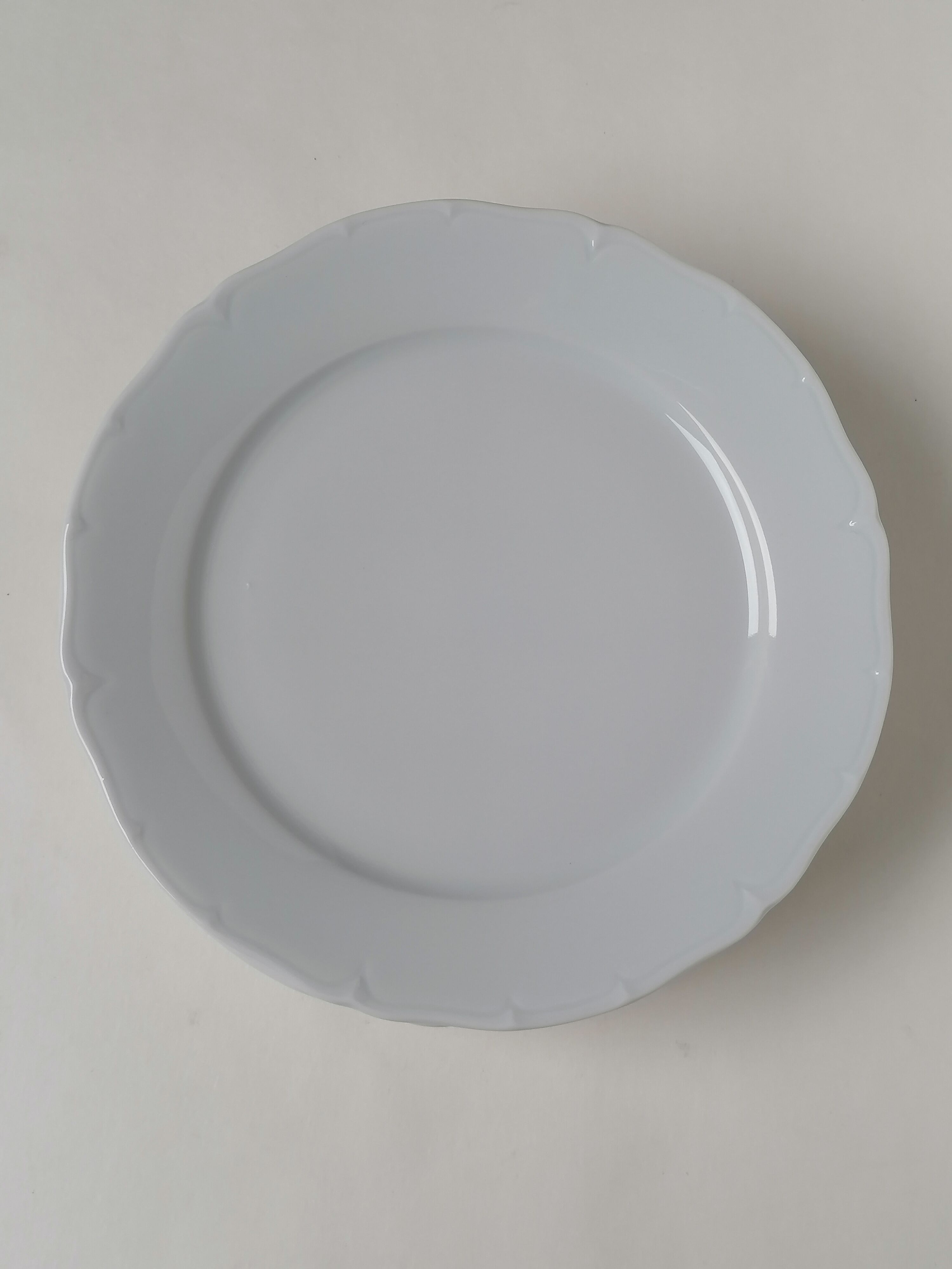 6 Limoges white porcelain plates
