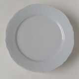 6 Limoges white porcelain plates