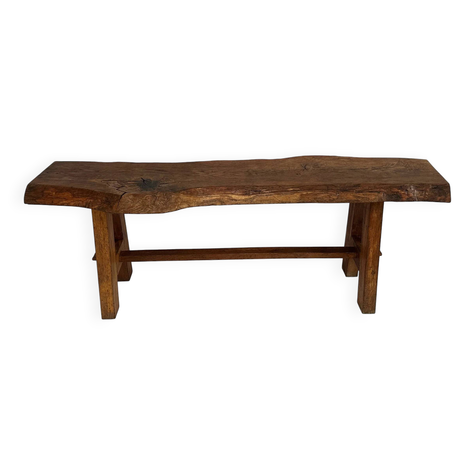 Primitive brutalist bench or coffee table