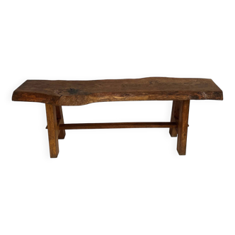 Primitive brutalist bench or coffee table