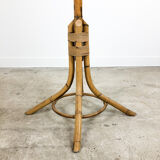 Vintage rattan and bamboo coat rack stand