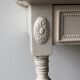 Two-legged wall console in Louis XVI style, painted wood.
