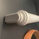 Vintage Calrton MLE wall lamp, Art Deco white lacquered metal