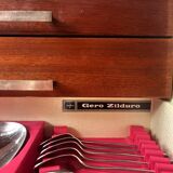 Cutlery set with storage furniture, Gero Zilduro (Netherlands), 100 pieces, stainless steel