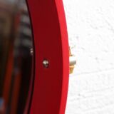 Vintage round Scandinavian mirror 1970