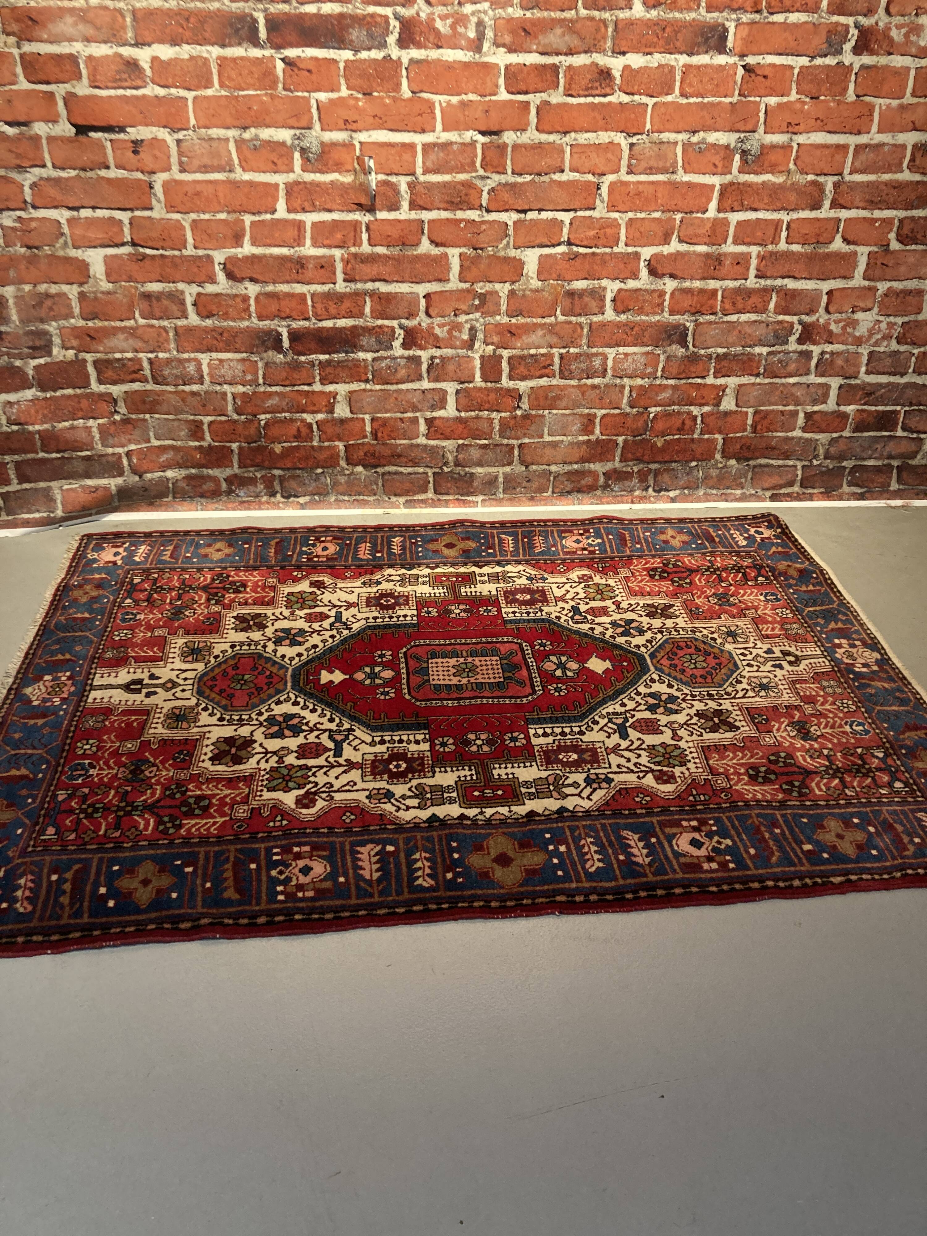Oriental carpet entirely handmade