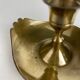 Brass swan cellar rat candle holder