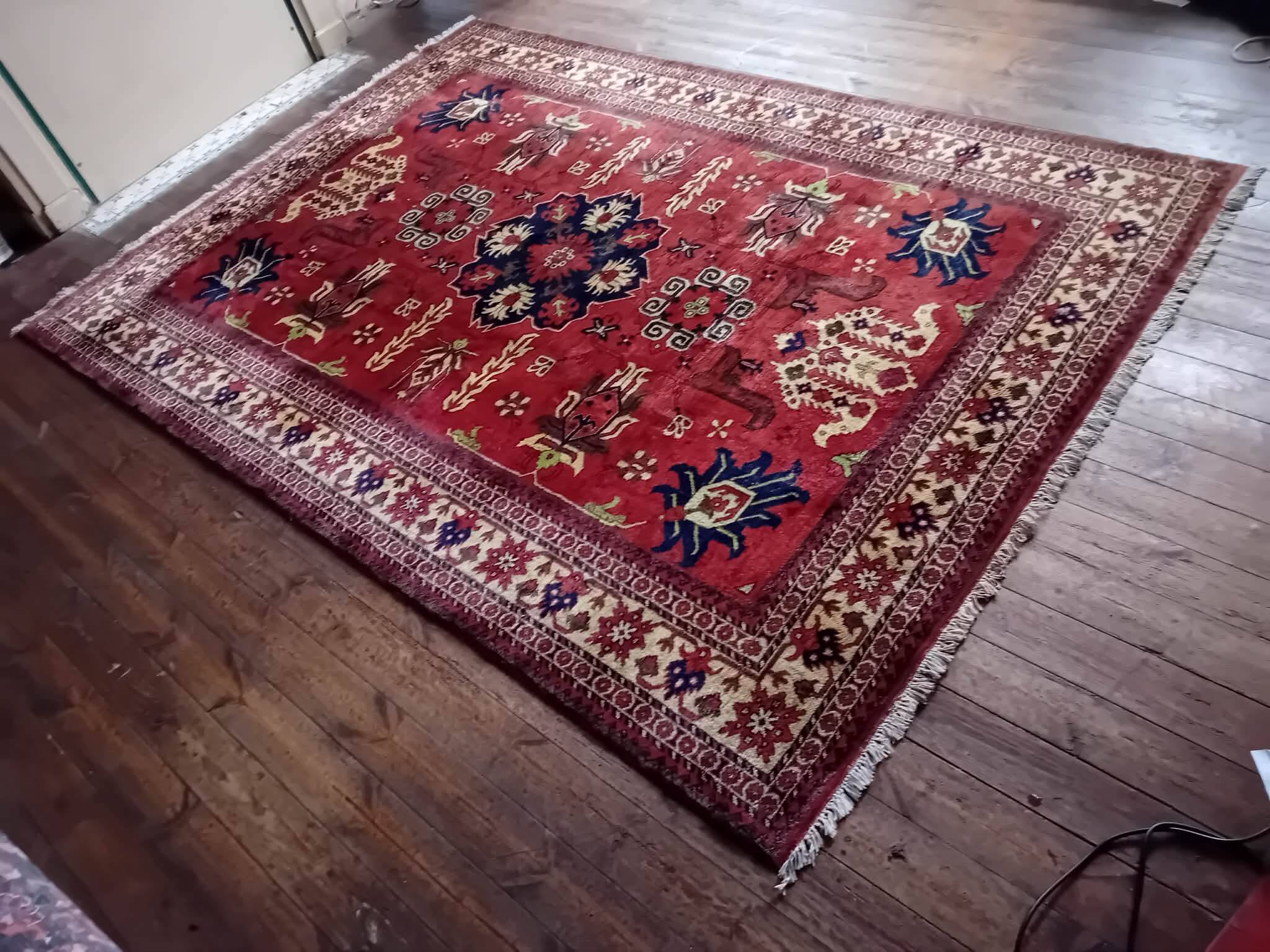 Handmade Pakistani Kazak rug 280x200cm