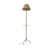 Golden tripod glass tablet lamp