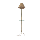 Golden tripod glass tablet lamp