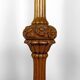 Important Art Deco carved oak floor lamp, France, circa 1920