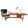 Midcentury Modern Big Wood Sofa Table, Italy 1960