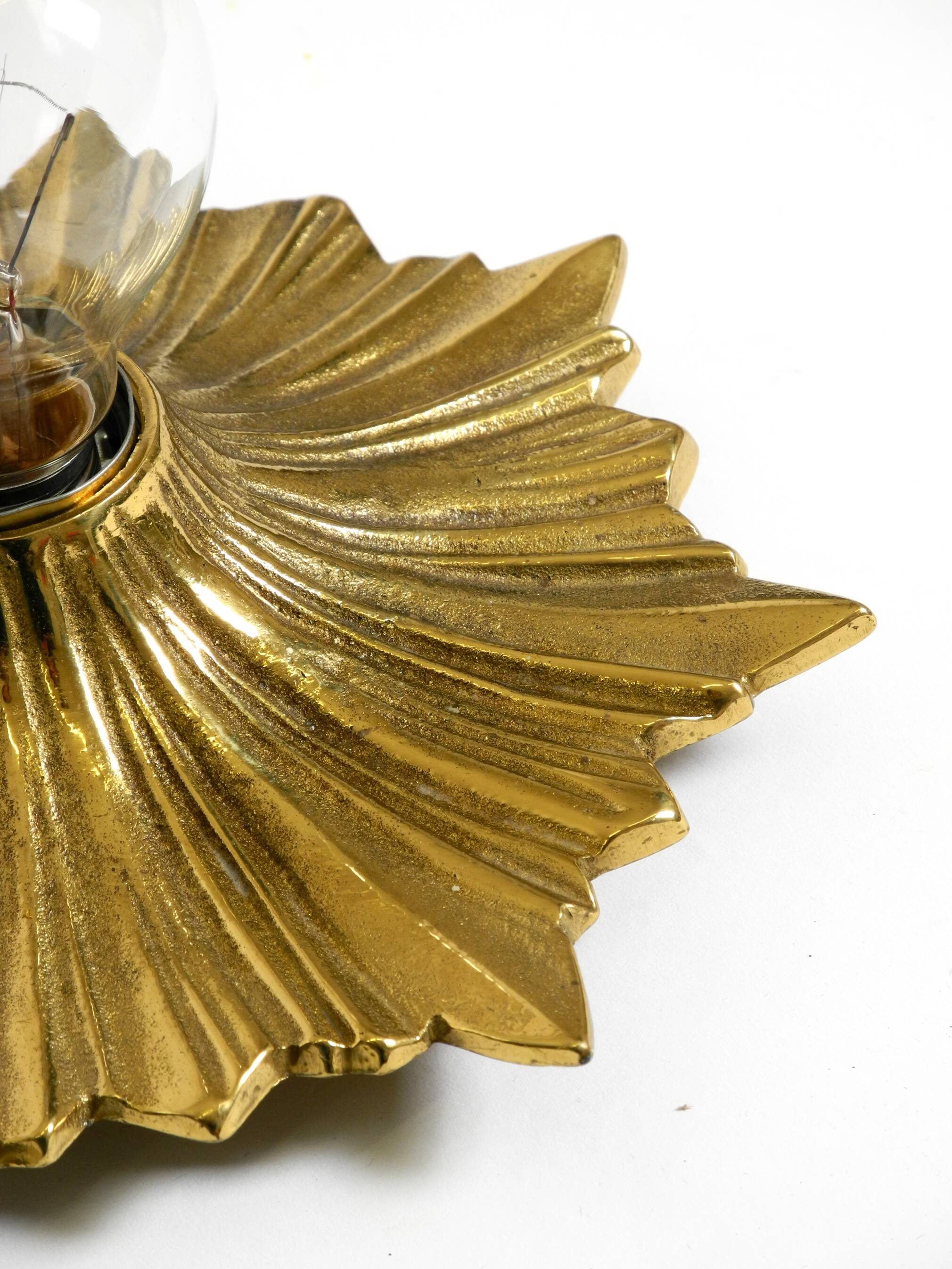 1960s Space Age Star Design Wall or Ceiling Lamps in Bronze