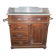 Antique toilet commode in walnut and white marble – 19th century style