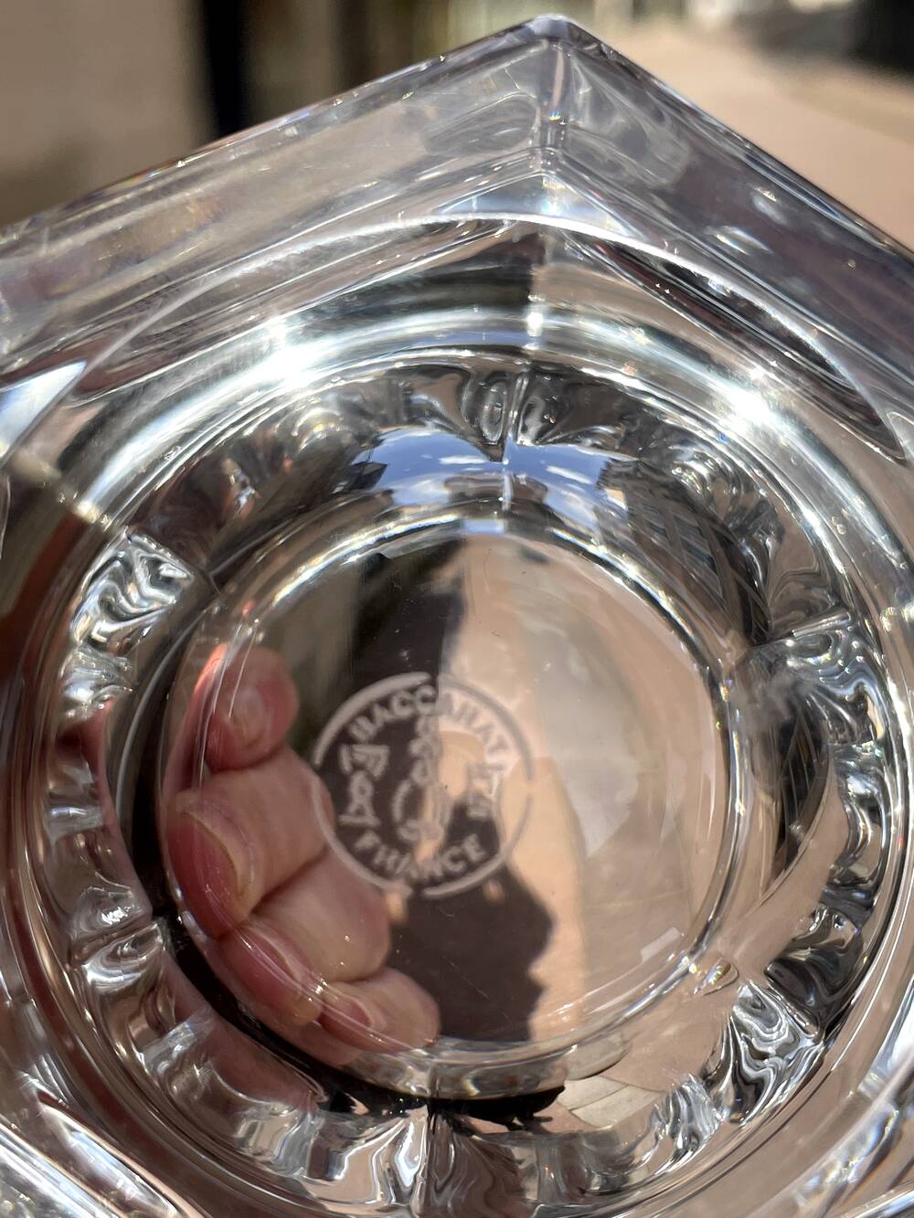 SUPERB CRYSTAL JAM JAR BY BACCARAT MODEL MISSOURI TABLE ART