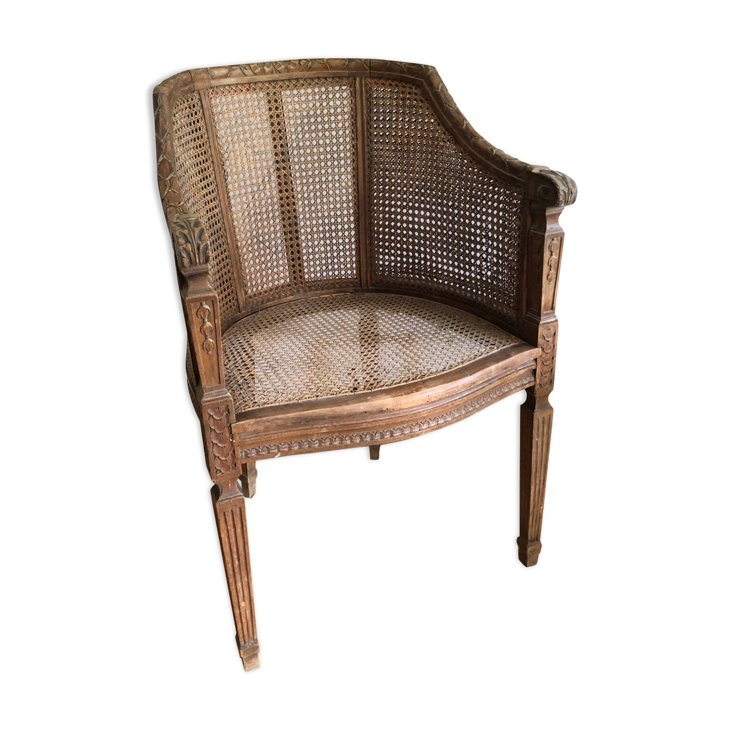 Louis XVI canned armchair