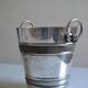 Silver-plated ice or champagne bucket with goldsmith's hallmark