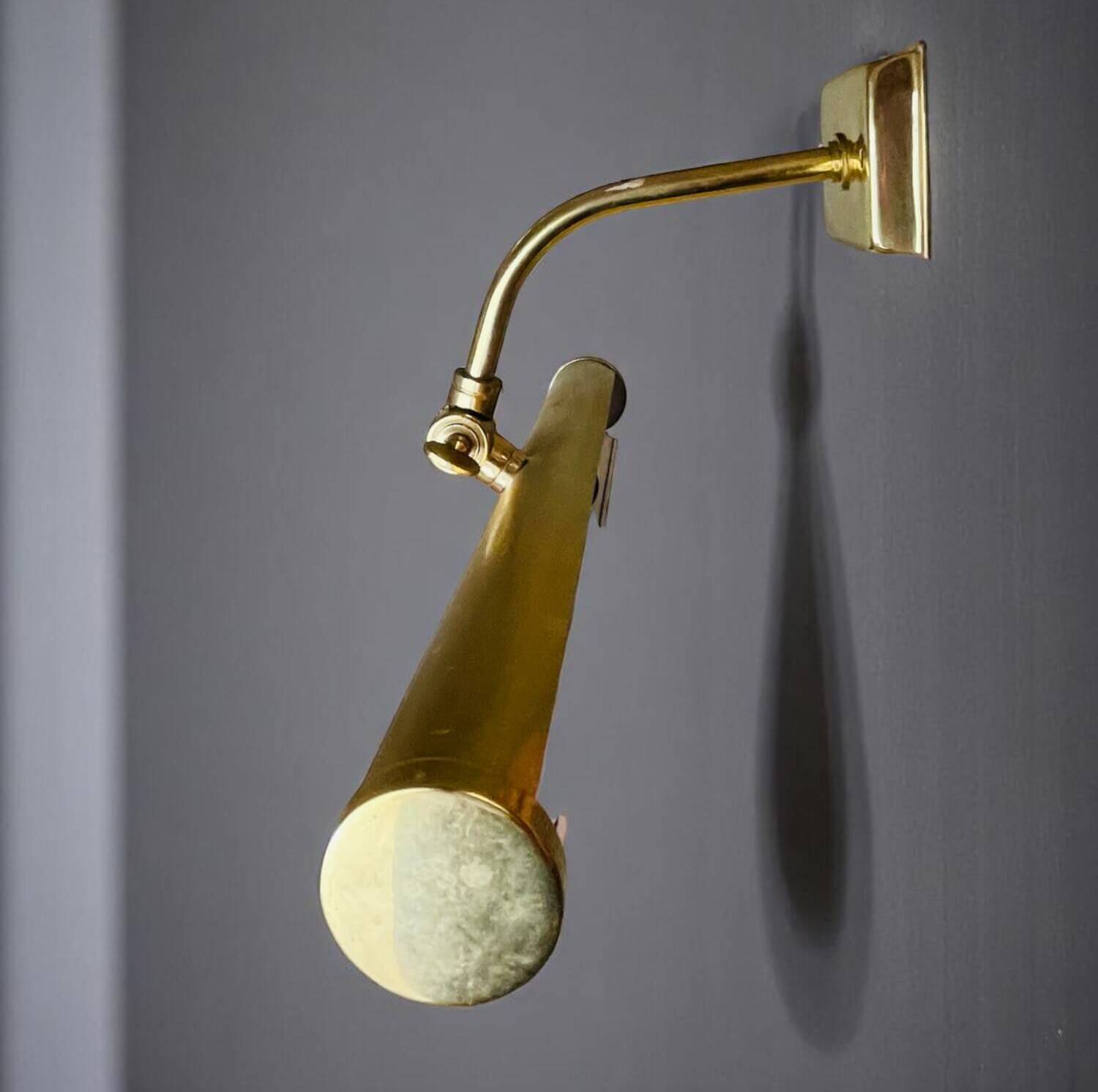 Lot of 3 djustable brass wall picture light up