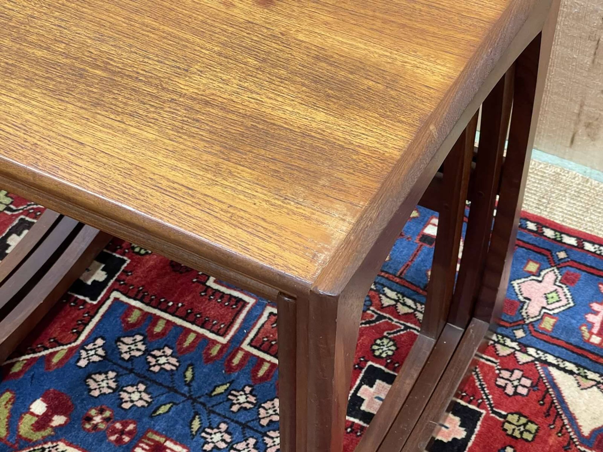 Set of 3 teak nesting tables from the GPlan brand from the 1970s - Series D