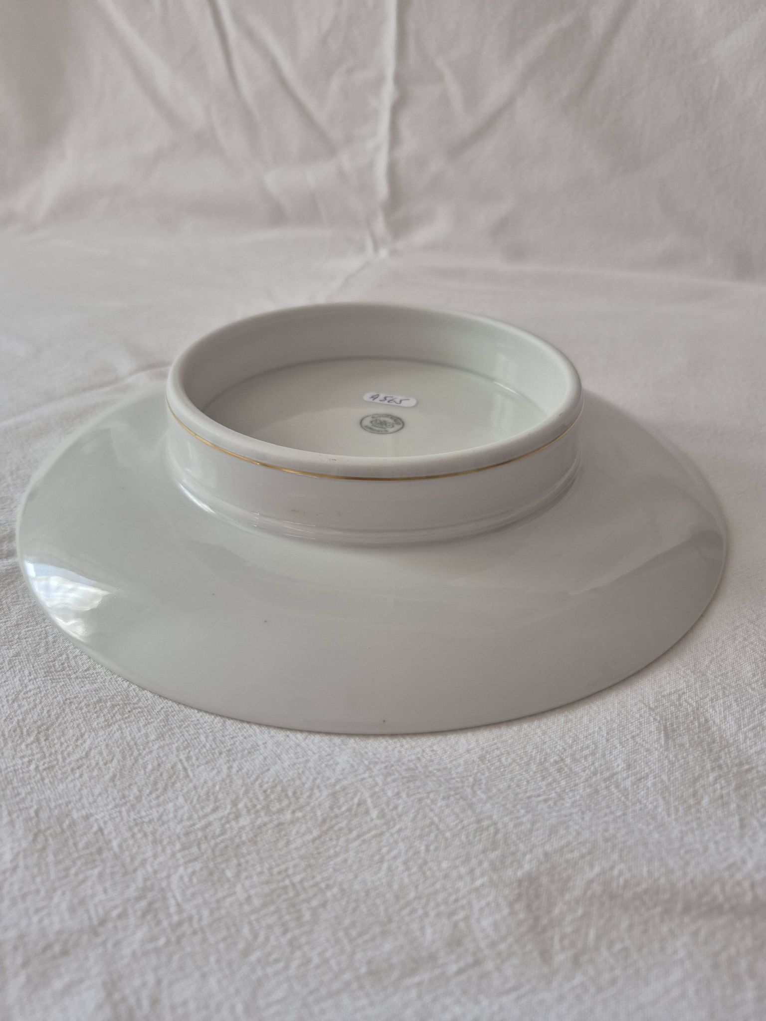 Dish on pedestal, Limoges porcelain, Albert Vignaud manufacture A565