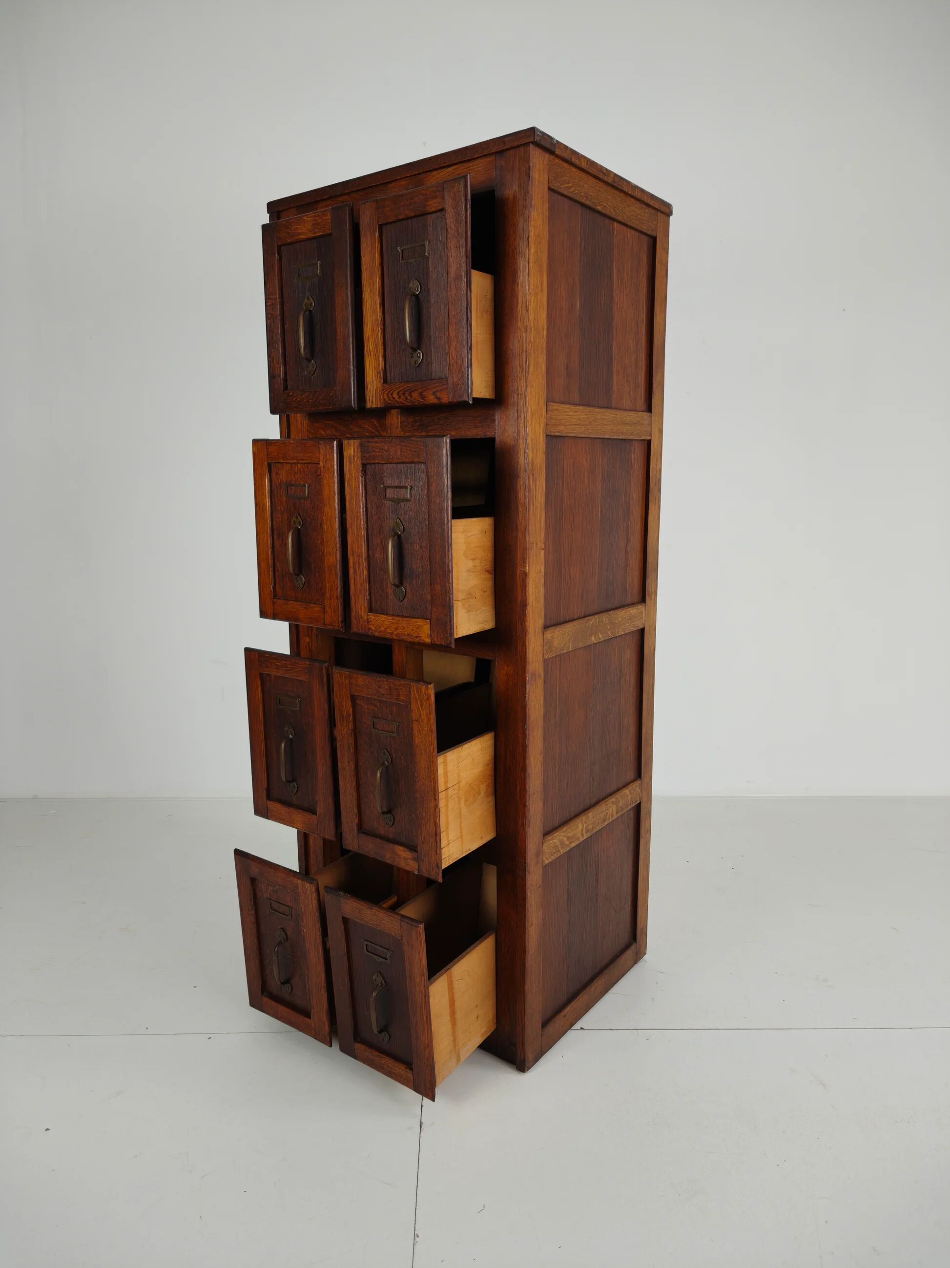Antique oak filing cabinet – c.1900–1920