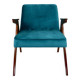 Fauteuil Bunny Vert Pétrole attribué à Józef Chierowski, 1970