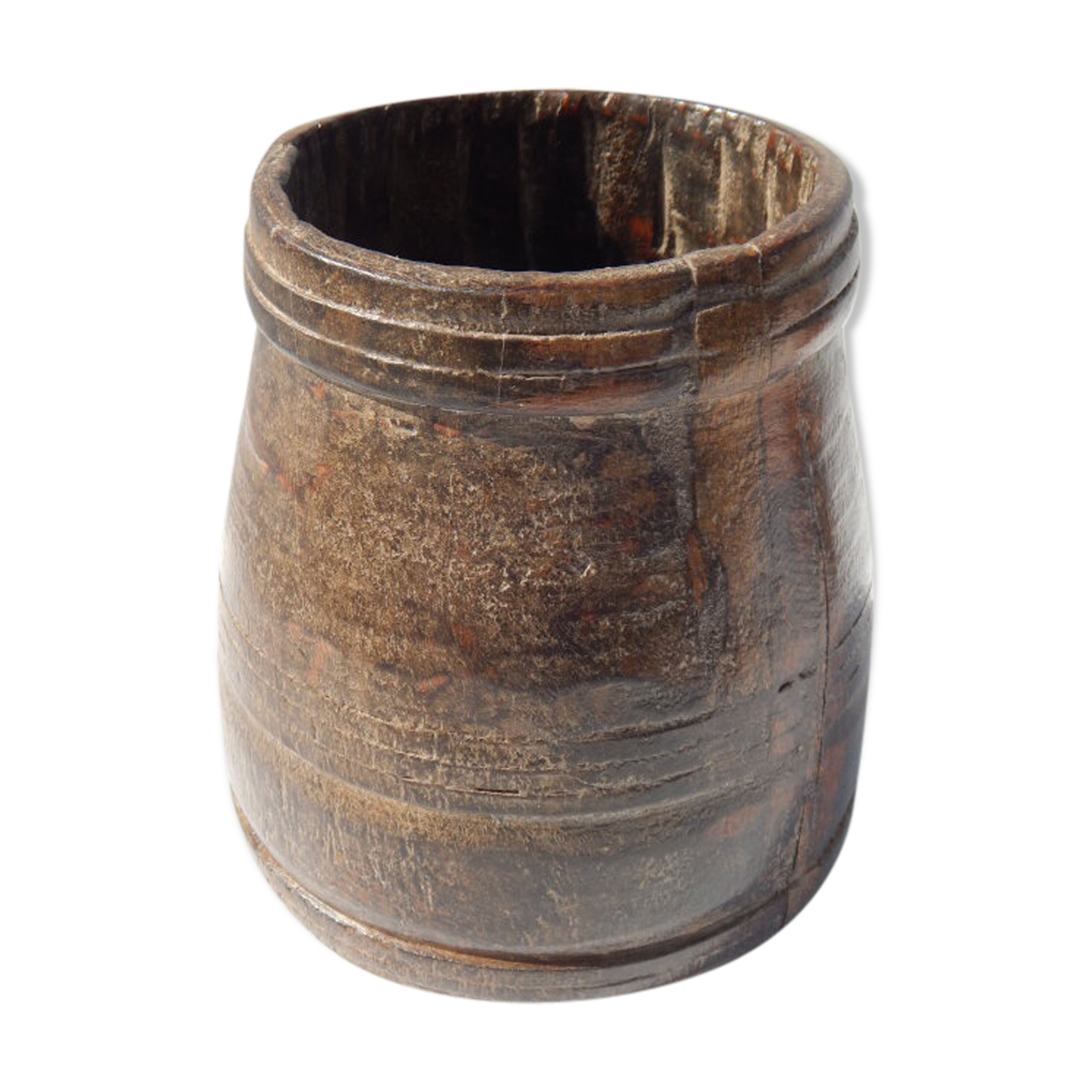 Pot measure Kerala old antique teak