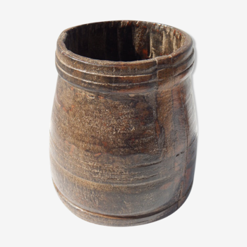 Pot measure Kerala old antique teak