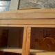 Parisian cabinet glazed raw wood