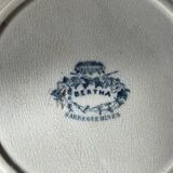 Lot de 4 assiettes plates Bertha Sarreguemines